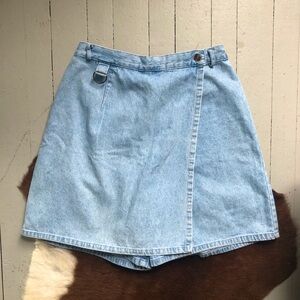 Vintage Denim Skort